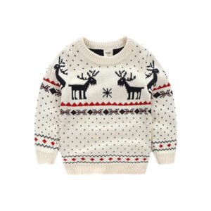 07 Children'S Fireplace Lovely Sweater For Christmas