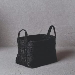 15 500X500 1 Black Jute Basket
