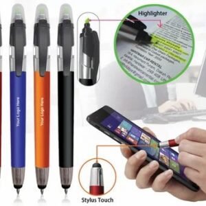 3 In 1 Pen 500X500 1 Ball Pen With Stylus &Amp; Highlighter Premium Stationery Product