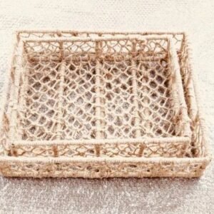 9A0F393E 2Ef0 4D11 A0E7 2270D9D11406 500X500 1 Cotton Macrame Handmade Woven Boho Decor Countertop Cabinet Organizer Storage Baskets