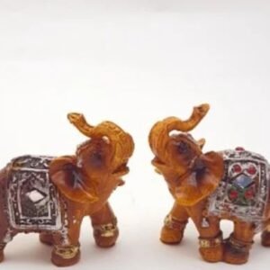 9Bd2F54A 0C8A 457E A430 868A00150Bd6 1 500X500 1 Hand Painted Elephant Statue Showpiece Decorative Home Decor Showpiece