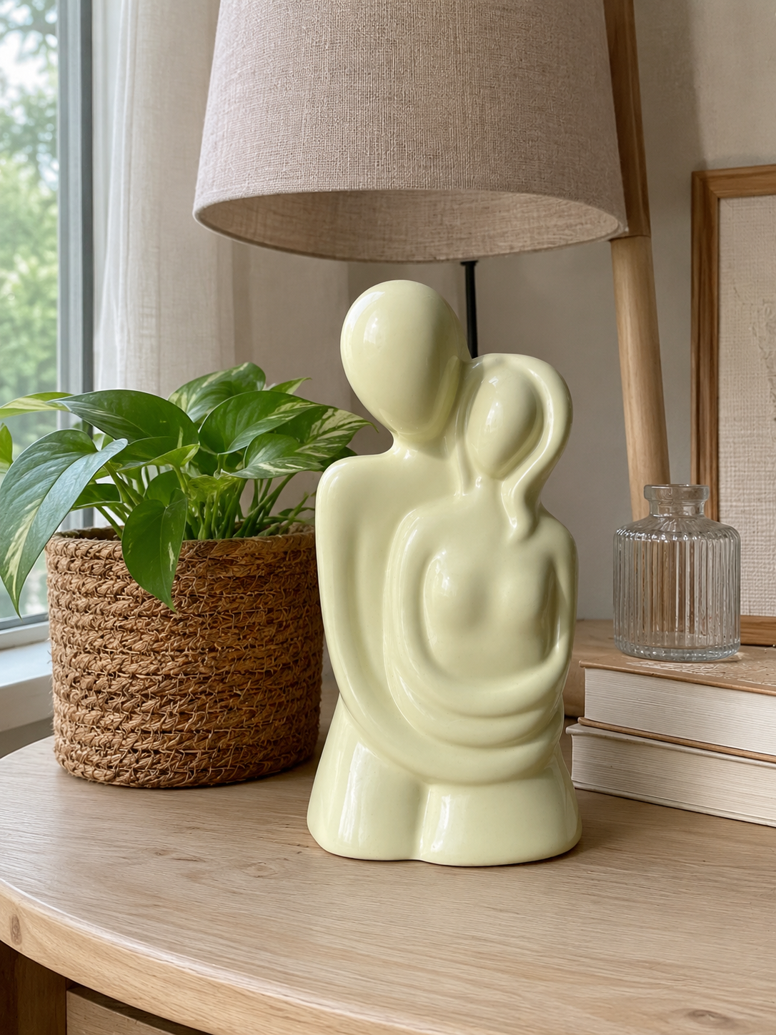Home 74 Abstract couple ceramic showpiece