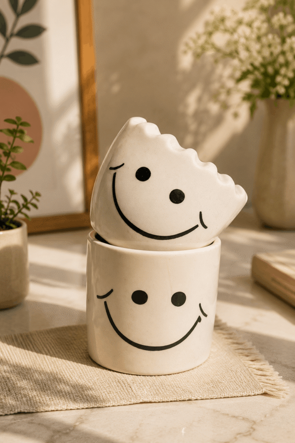 Ceramic Small Smiley Garden Planter Ceramic Small Smiley Garden Planter Pot