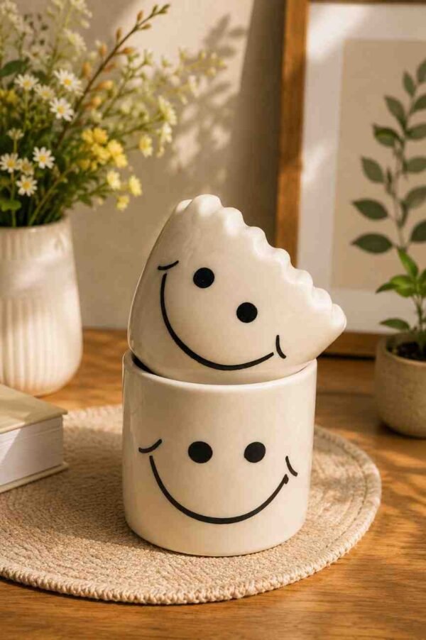 Ceramic Small Smiley Garden Planter Pot Ceramic Small Smiley Garden Planter Pot