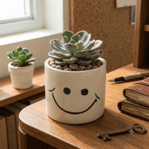 Ceramic Small Smiley Garden Planters Ceramic Small Smiley Garden Planter Pot