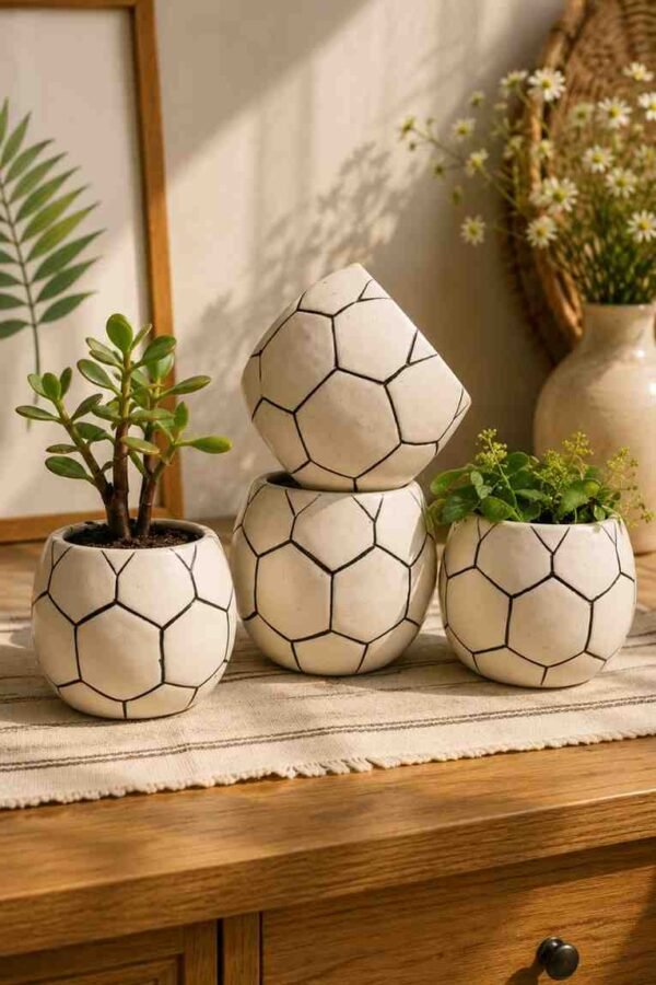 Football Ceramic Planter Football Ceramic Planter