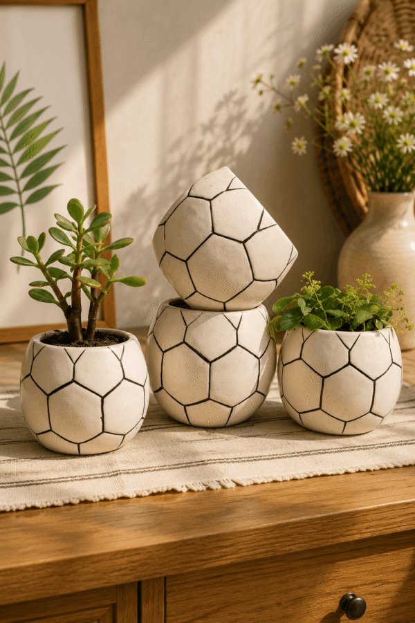 Football Ceramic Planterss Football Ceramic Planter