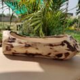 Rustic Wood Finish Ceramic Planter Set (11)