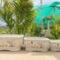 Ceramic White Bonsai Pot Set – Orchid Garden