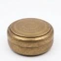 Antique Brass Wooden Decor Box Antique brass and wood decorative box for home storage and display. Elegant vintage style for stylis.