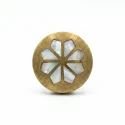 Antique Brass Wooden Decor Box Antique brass and wood decorative box for home storage and display. Elegant vintage style for stylis.