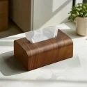 Antique Wooden Tissue Holder Vintage wooden tissue box cover for home decor.