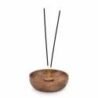 A wooden incense stand perfect for house decor and creating a calming atmosphere. Elegant and functi.