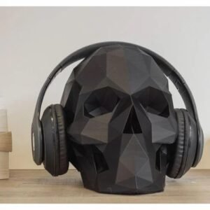 Decorative Skull With Headphones For Modern Home Decor.
