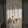 Incense holder with a rustic finish, perfect for home decor and meditation spaces. Handcrafted woode.