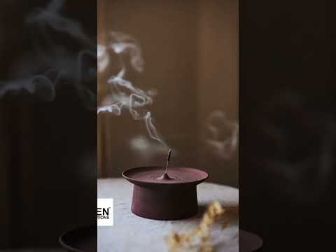 Aromatic Wood Incense Holder for Home Decor Aromatic wood incense stand for house, wooden home decor holder with smoke rising, stylish and funct.