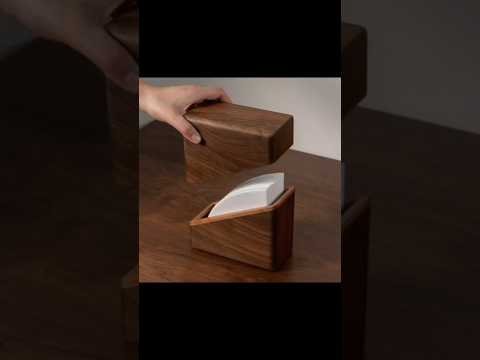 Wooden Office Tissue Holder - Little Decor Thing Wooden tissue organiser for office desk and home decor, stylish and functional tissue holder in natu.