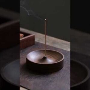 Incense holder for wooden home decor and gift set, perfect for relaxing and aromatic ambiance.