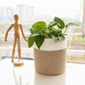 Jute Flower Pot 500X500 1 Jute &Amp; Cotton Rope Plant Basket Woven Storage Basket Decorative Flower Pot