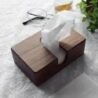 Wooden tissue organiser for office desk and home decor. Stylish and functional tissue holder in natu.