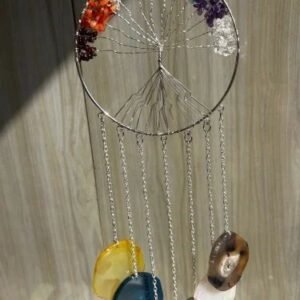 Product Jpeg 500X500 10 17 Inch Seven Chakra Wind Chime Dream Catcher Decorative Wind Chime For Home Balcony And Garden Decor