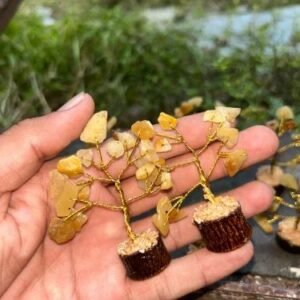 Product Jpeg 500X500 2 Yesllow Aventurine Small Gemstone Tree Natural Gemstone Decorative Tree For Home Decor