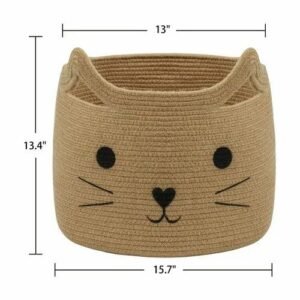 Product Jpeg 500X500 2 Hand Woven Natural Jute Laundry Basket For Blankets Toys Storage Basket
