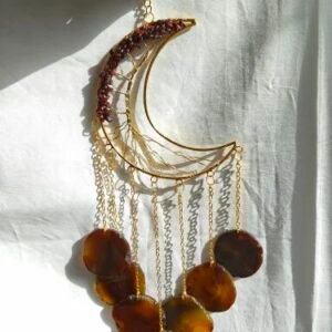 Product Jpeg 500X500 22 Moon Agate Hanging Wind Chime Decorative Wind Chime For Home Balcony And Garden Decor