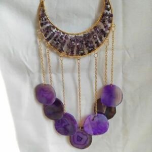 Product Jpeg 500X500 27 Amethyst Seven Plates Moon Agate Wind Chime Decorative Wind Chime For Home Balcony And Garden Decor