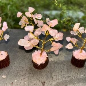 Product Jpeg 500X500 3 Rose Quartz Small Gemstone Tree Natural Gemstone Decorative Tree For Home Decor