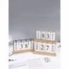 Elegant wooden desktop calendar holder, perfect for home or office organisation.