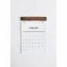 Wooden desktop calendar holder for home and office decor, perfect for organising dates stylishly.