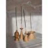 Incense holder made of rustic wood, perfect for home decor and creating a calming atmosphere.