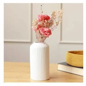 Sphinx Ribbed Ceramic Vase 6 Inch White For Flowers Pampas Grass Home Office Decor Gift 500X500 1 Sphinx Ribbed Ceramic Vase 6 Inch White For Flowers Pampas Grass Home Office Decor Gift