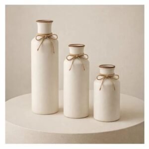 Sphinx White Ceramic Vase Set Of 3 For Home Decor Minimalist Boho Vases For Living Room 500X500 1 Sphinx White Ceramic Vase Set Of 3 For Home Decor, Minimalist Boho Vases For Living Room