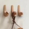 Vintage wooden wall hooks, perfect for organising and decorating your home with rustic charm.