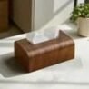Wooden tissue box holder for home decor, handcrafted wooden tissue holder, stylish and functional ti.