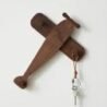 Wall-mounted wooden hook for hanging items and enhancing home decor. Perfect for organising entryway.