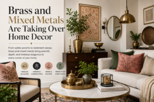 Brass And Mixed Metals Are Taking Over Home Decor