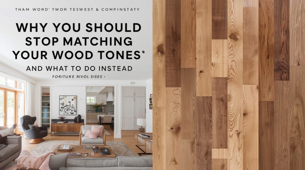 Why You Should Stop Matching Your Wood Tones And What To Do Instead 1 Why You Should Stop Matching Your Wood Tones (And What To Do Instead)