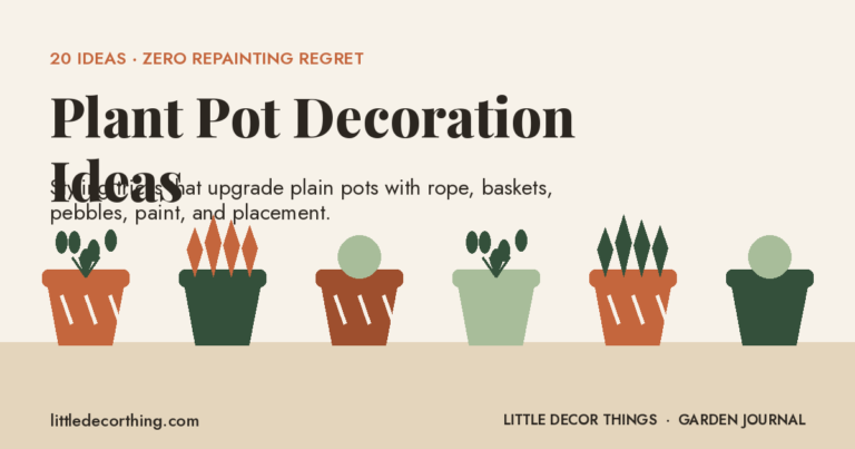Plant Pot Decoration Ideas: 20 Ways To Style Plain Pots Without Repainting Your Life