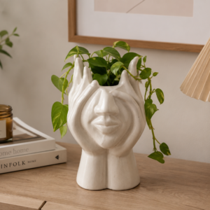Chatgpt Image Jul 13 2026 07 13 56 Pm Muse Face Ceramic Planter - Decorative Flower Vase