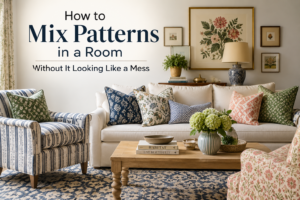 How to mix patterns in a room without it looking like a mess