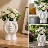 Muse Face Ceramic Planter