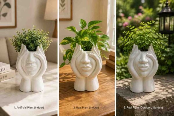 Muse Face Ceramic Planter Muse Face Ceramic Planter