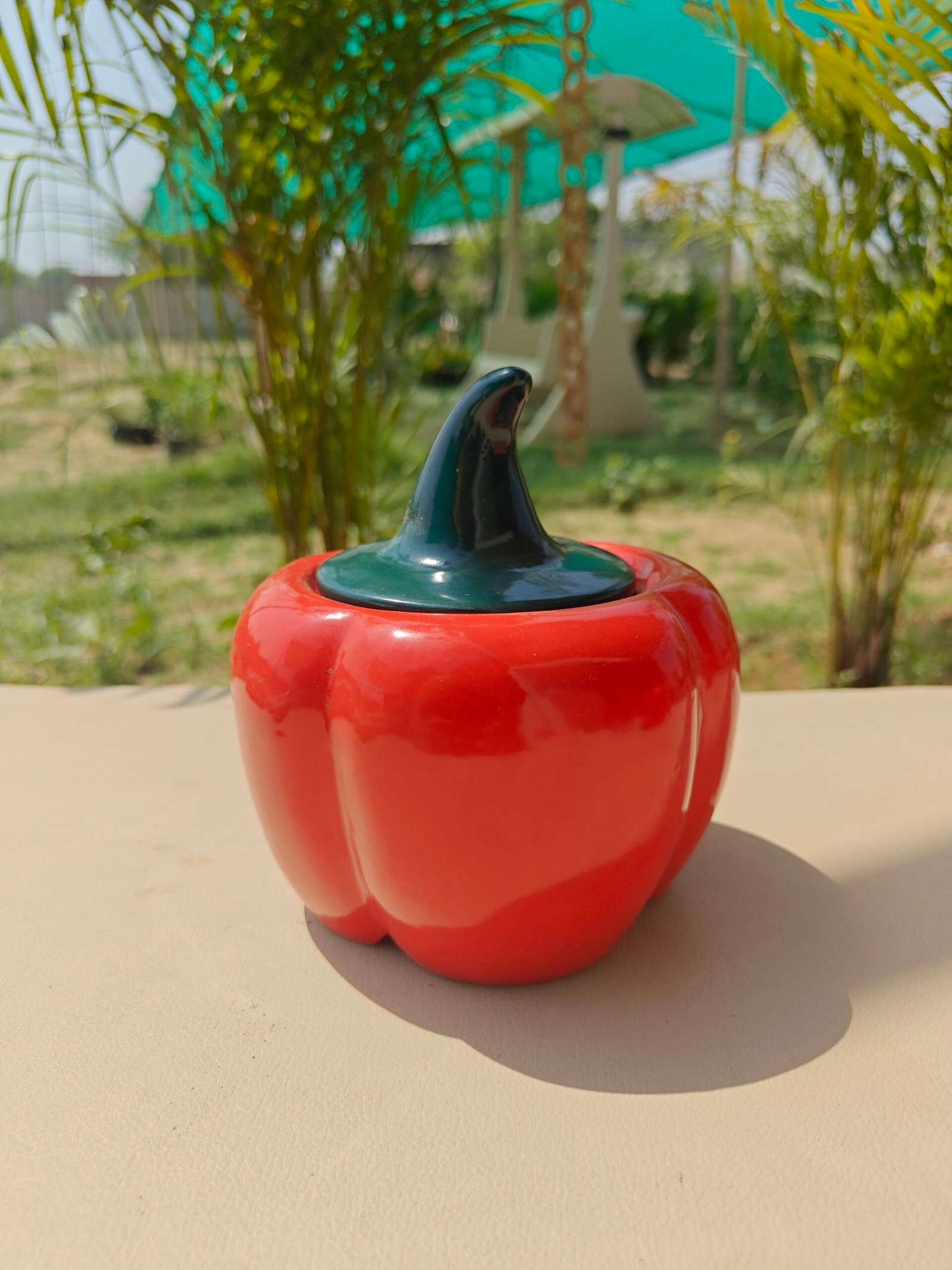 Home 79 Ceramic pickle jar red for table, kitchen & home decor