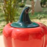 Ceramic Pickle Jar Red for Table, Kitchen & Home Decor