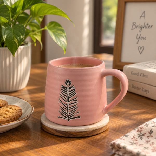 Fern Leaf Ceramic Mug - Botanical