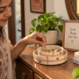 Decor bowl gingham hearts
