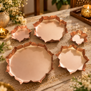 Chatgpt image sep 25 2026 04 29 10 pm 5 copper urli set- luxury showpiece & festive wedding gifting decor